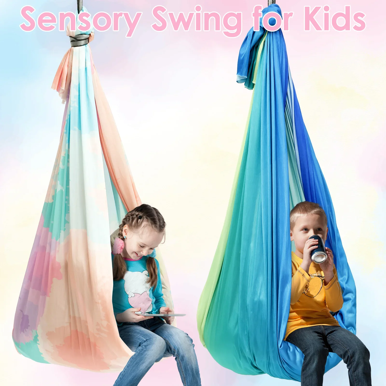 Sensory Swing Comfortable Kids - Kids Outdoor Hammock Swing 评论和价格