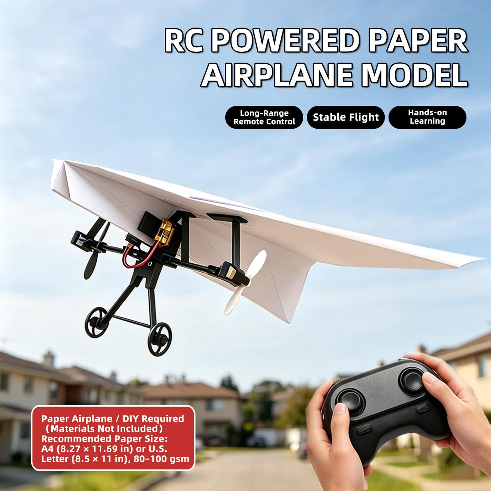 DIY RC Paper Airplane Kit Plan - Kids Outdoor Park 评论和价格