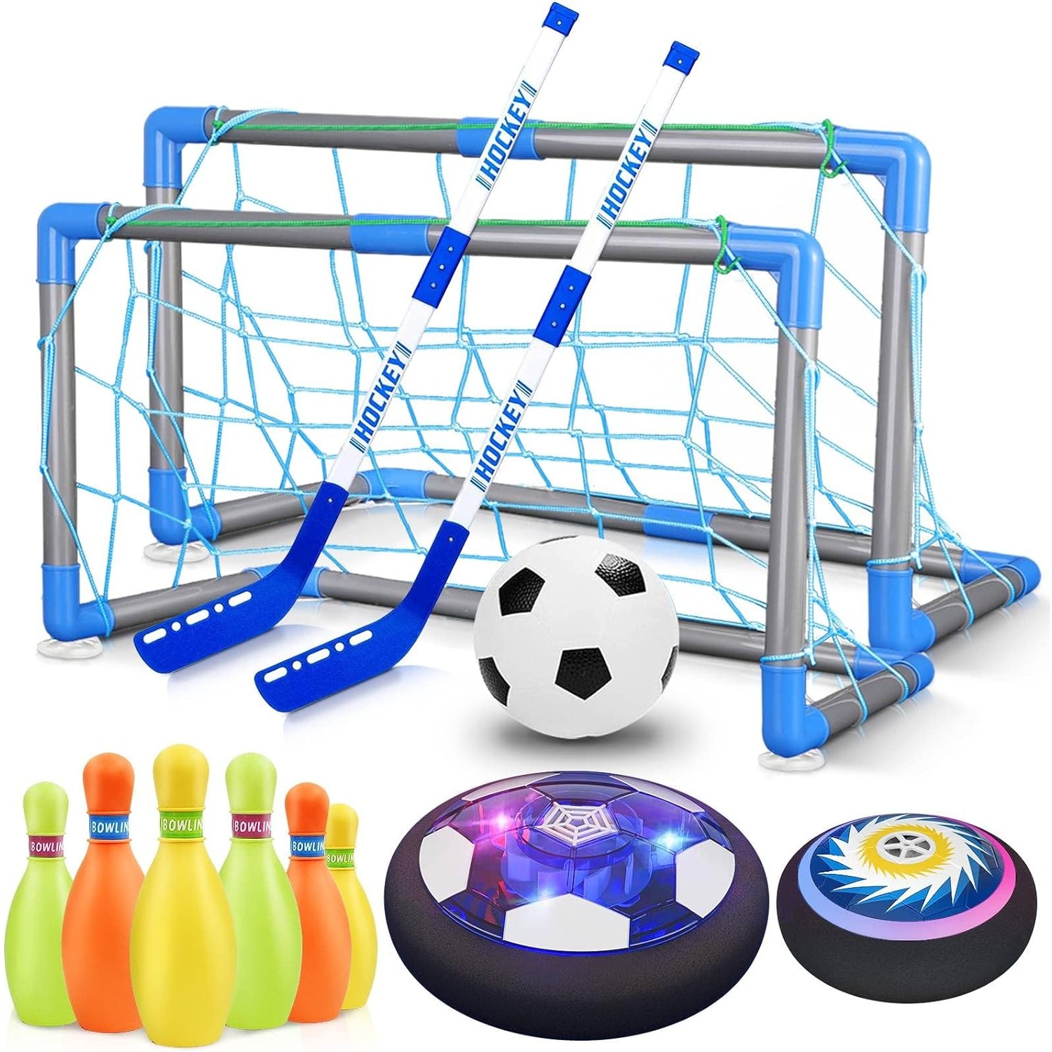 3-in-1 Hover Soccer Ball Hocke - Kids Outdoor Hockey Set 评论和价格