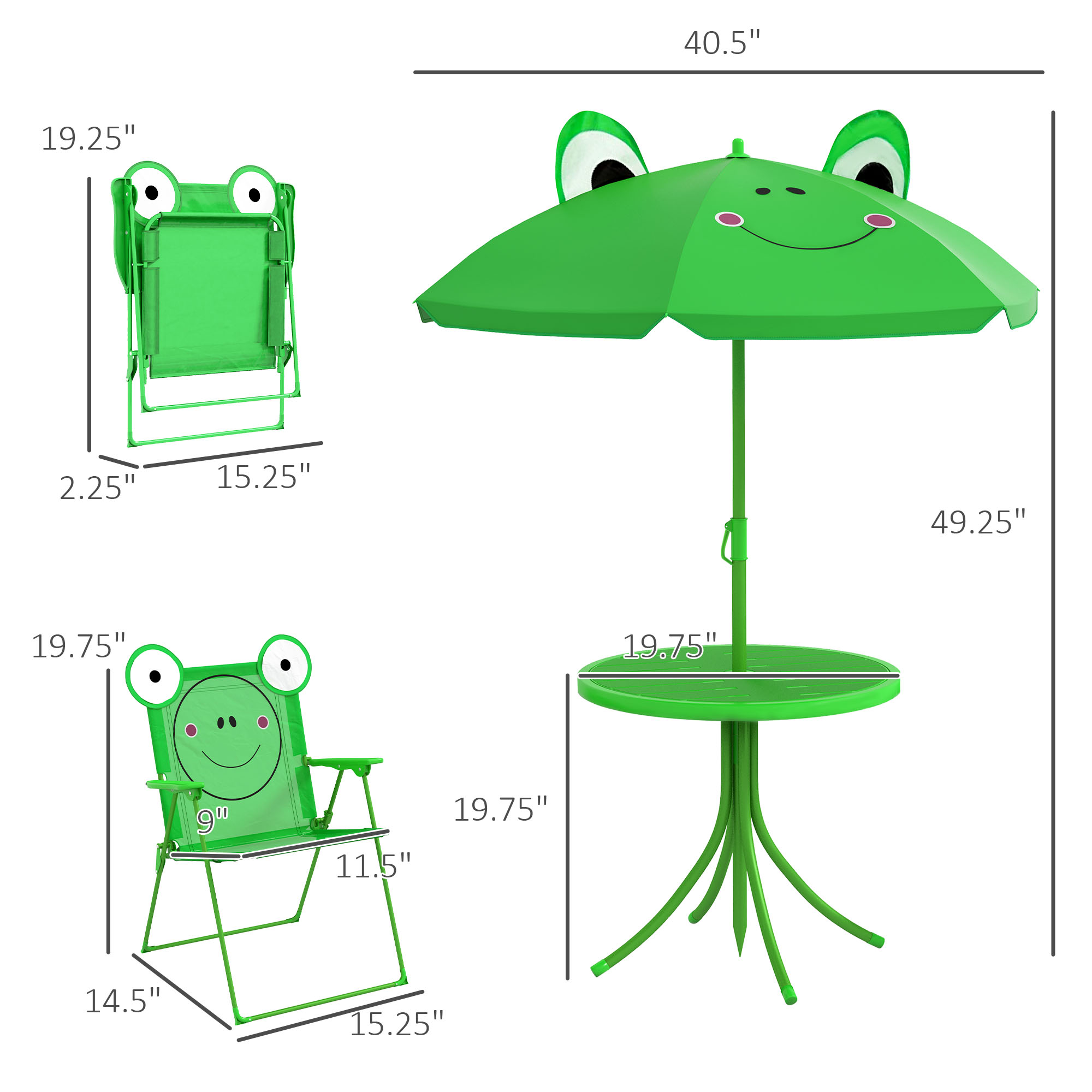 Kids Table and Chair Set, Outd - Kids Outdoor Chair And Table 评论和价格