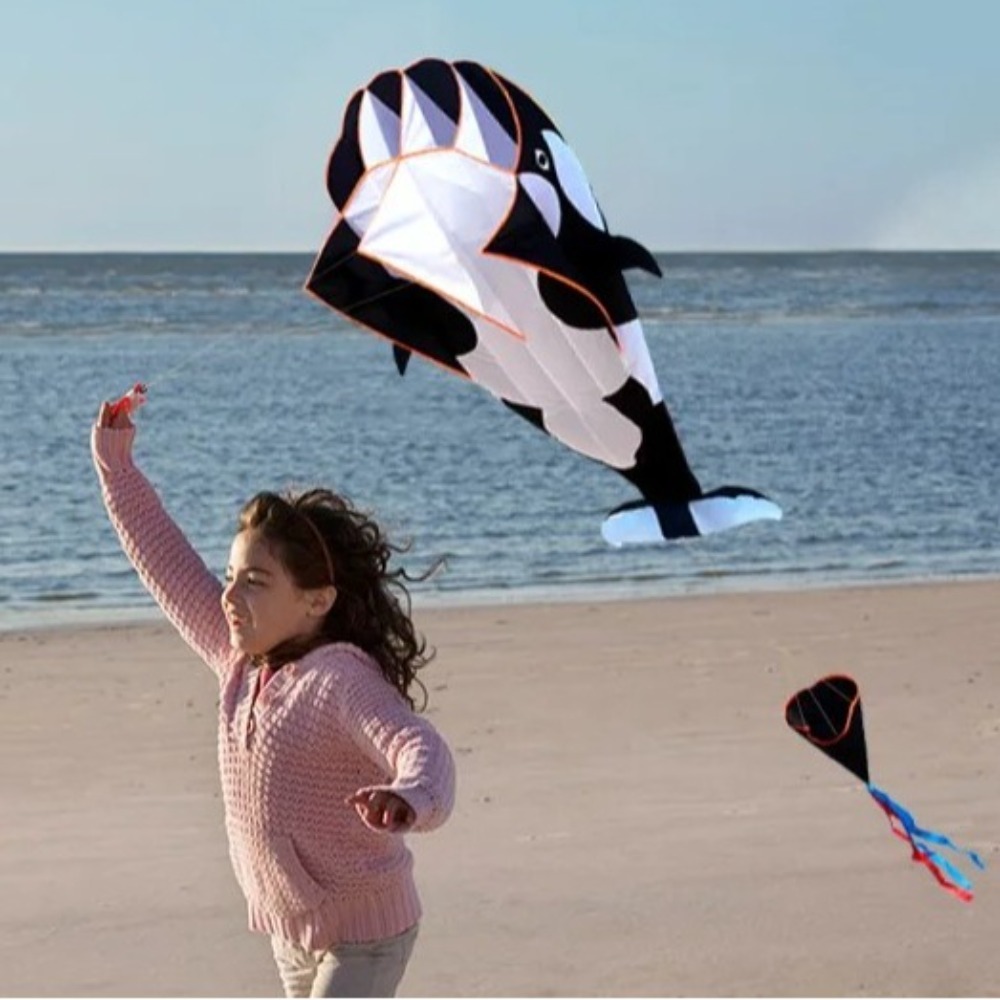 2.2m Large Whale/Dolphin Kite  - Kite Easy Fly Kids 评论和价格