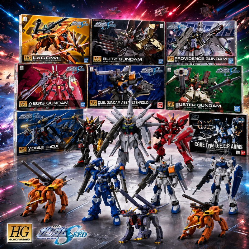 Bandai HG SEED 1/144 Blitz Aeg - Bandai Model Gundam Hg 评论和价格