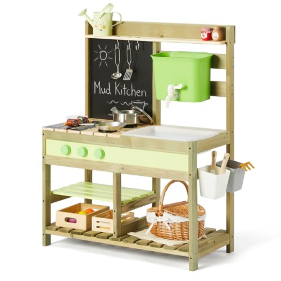 Outdoor mud kitchen for kids:  - Kids Outdoor Sink 评论和价格