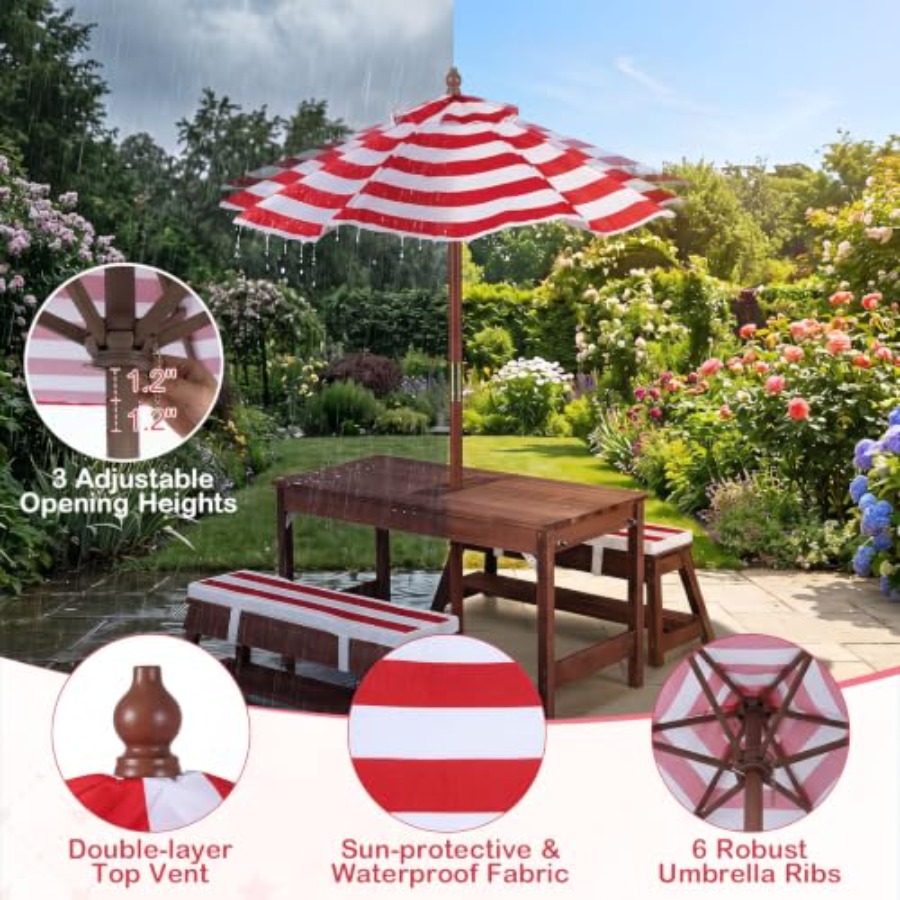 Outdoor kids picnic table for  - Kids Outdoor Water Table 评论和价格