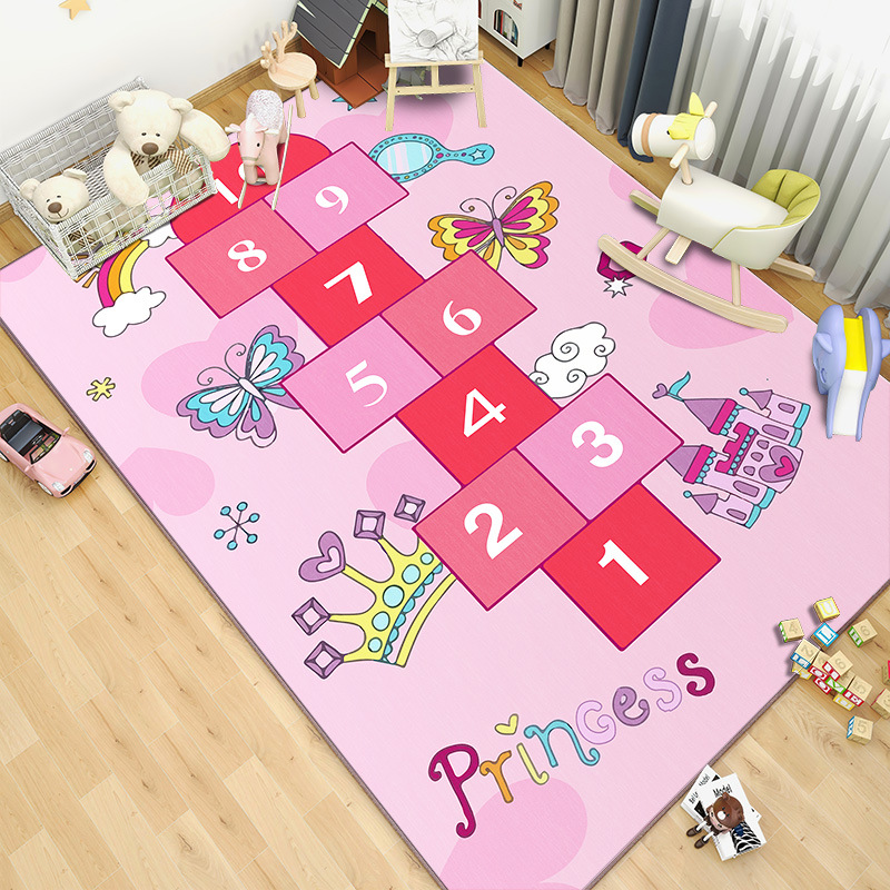 Pink Cartoon Living Room Carpe - Kids Outdoor Play Table 评论和价格