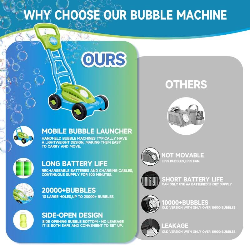 Cart Bubble Machine LAWN MOWER - Kids Outdoor Lawn Mower 评论和价格