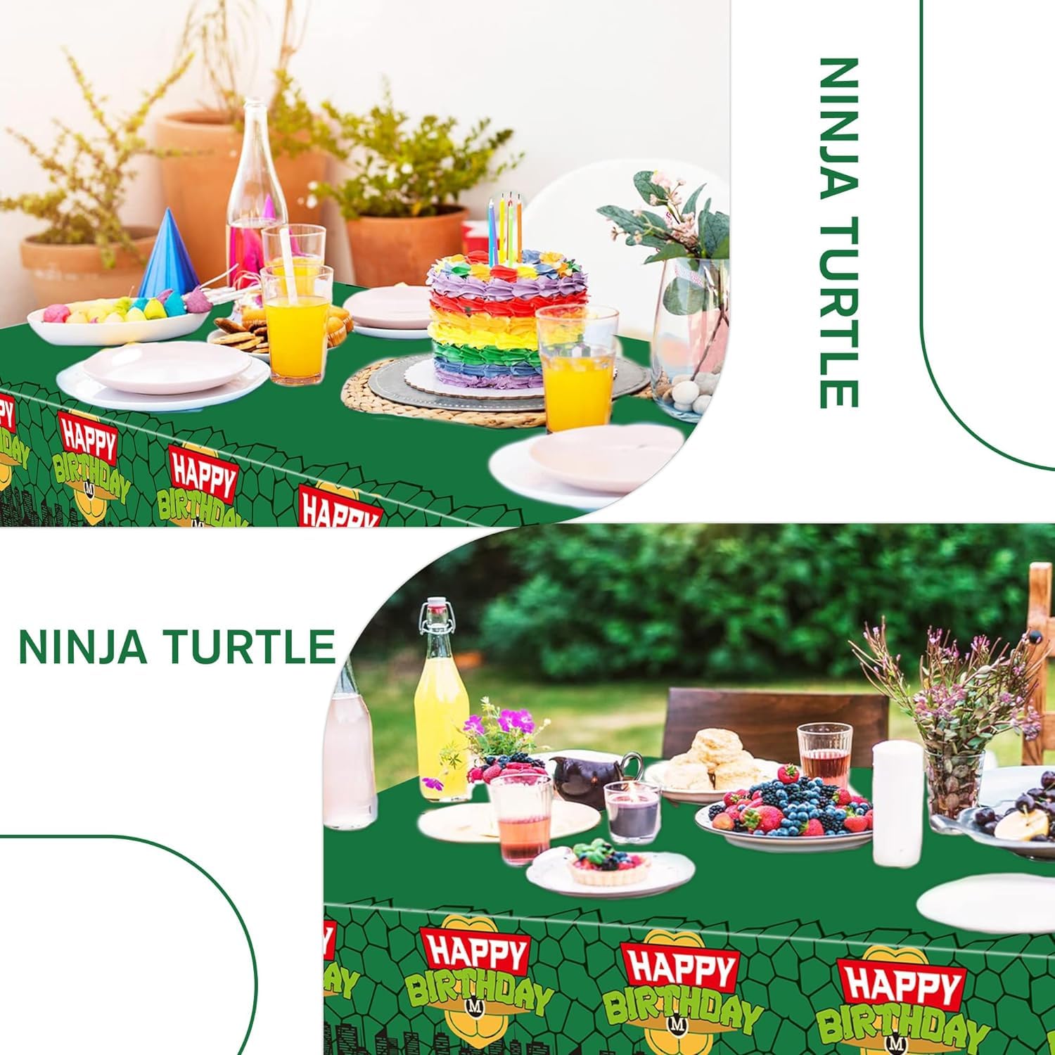 Ninja Turtle Tablecloth for Ki - Kids Outdoor Water Table 评论和价格