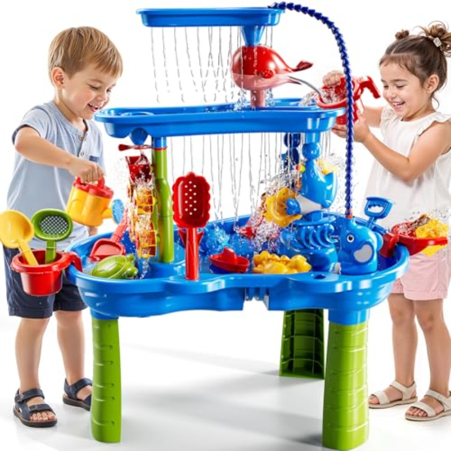 Outdoor water table for kids a - Kids Outdoor Sensory Table 评论和价格