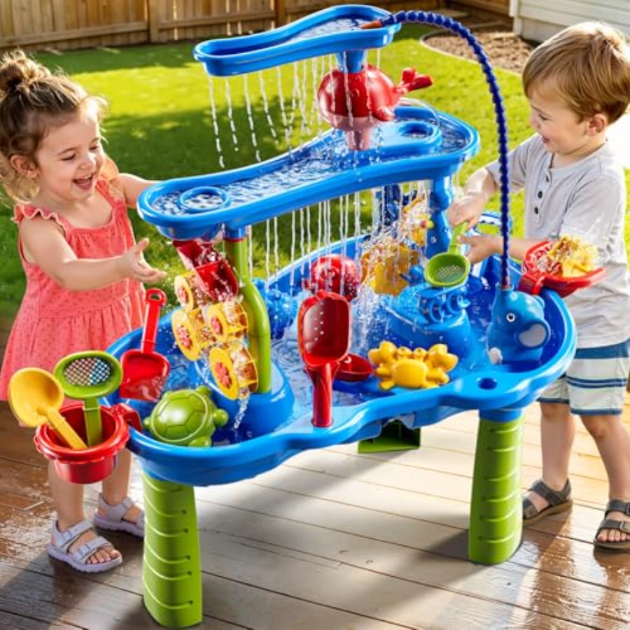 Outdoor water table for kids a - Kids Outdoor Sensory Table 评论和价格