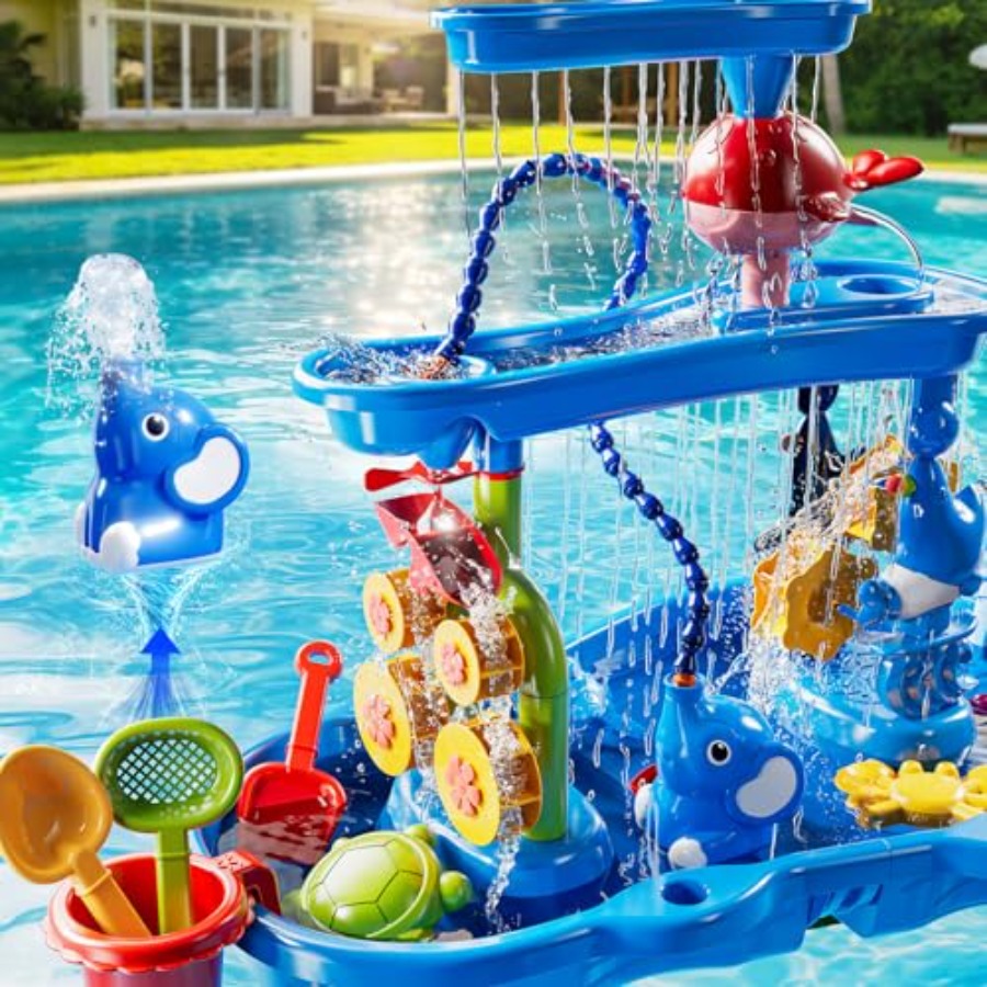 Outdoor water table for kids a - Kids Outdoor Sensory Table 评论和价格