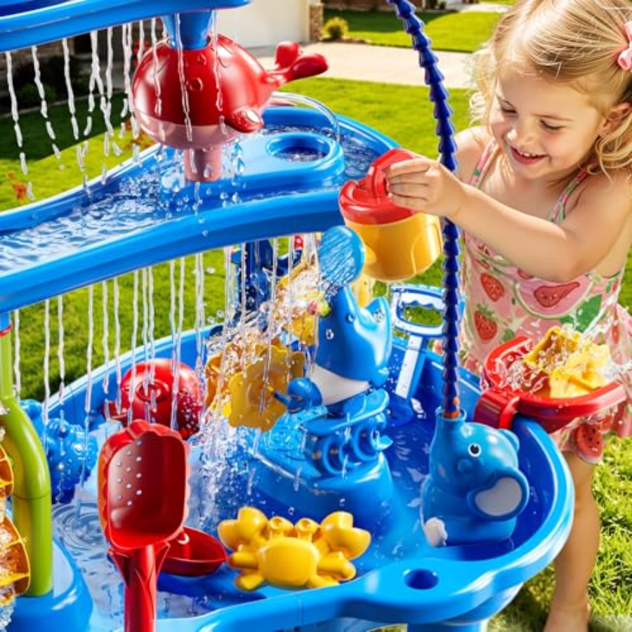 Outdoor water table for kids a - Kids Outdoor Sensory Table 评论和价格