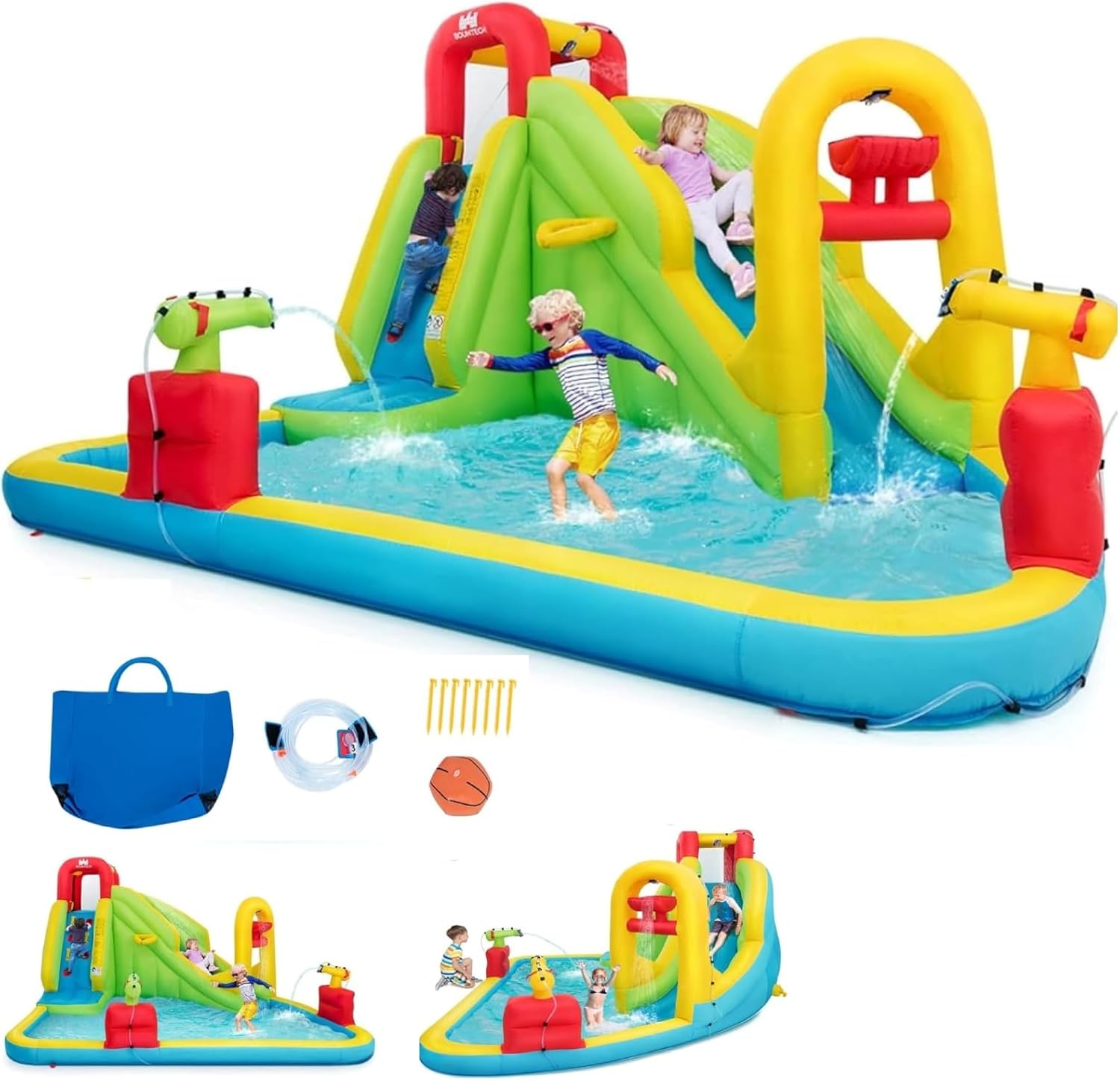 Mega Inflatable Water Park Bou - Kids Outdoor Park 评论和价格