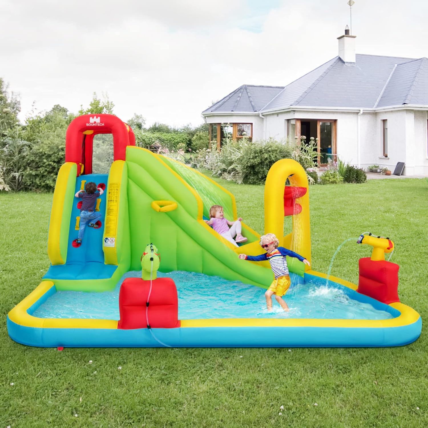 Mega Inflatable Water Park Bou - Kids Outdoor Park 评论和价格