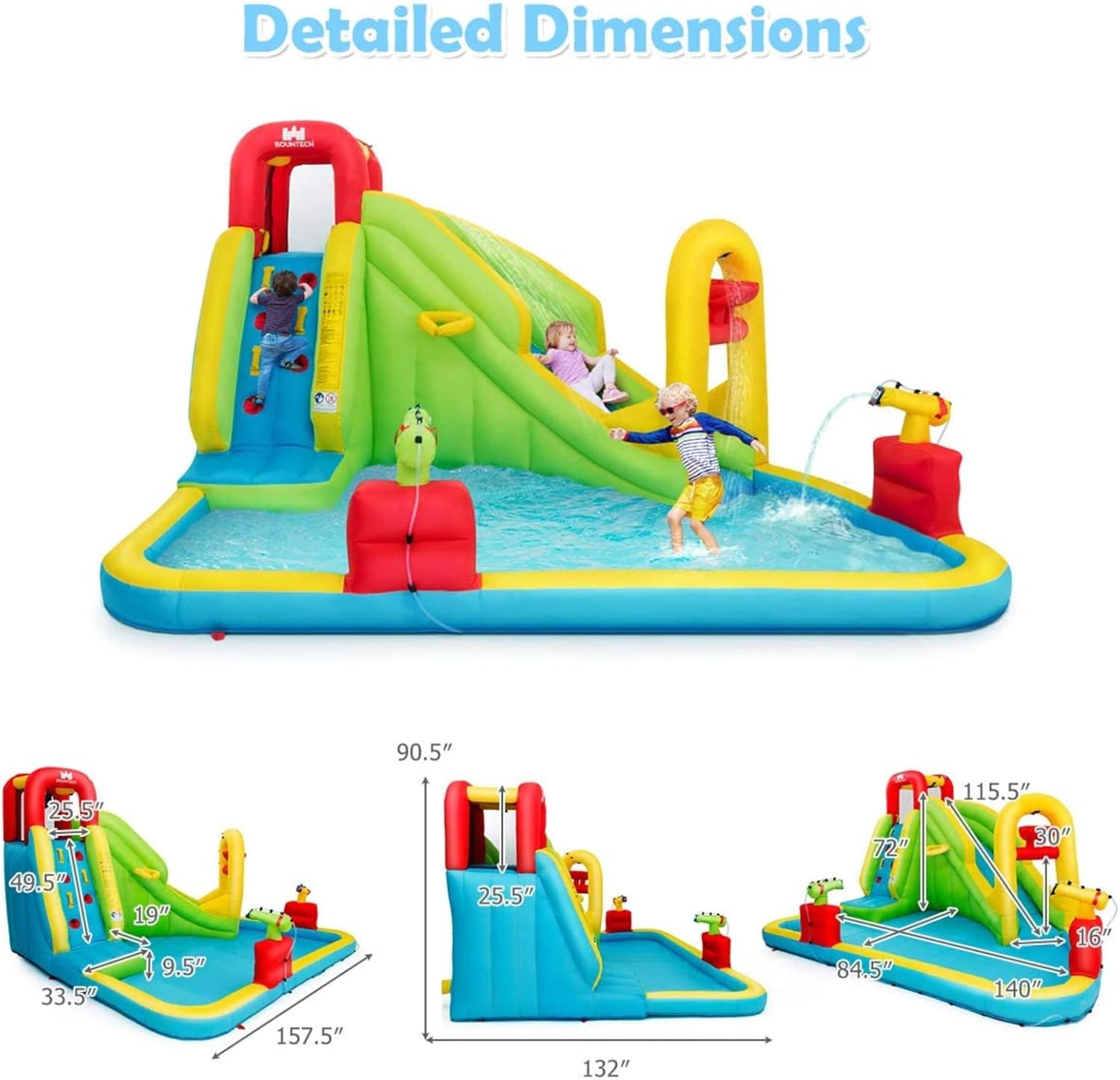 Mega Inflatable Water Park Bou - Kids Outdoor Park 评论和价格