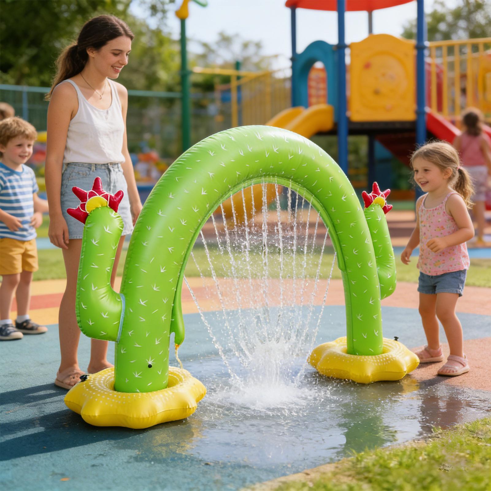 Inflatable Cactus Sprinkler fo - Kids Outdoor Tunnel 评论和价格