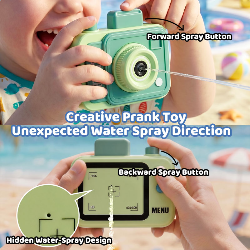 Double-sided Water Gun Camera  - Kids Outdoor Activity Toys 评论和价格