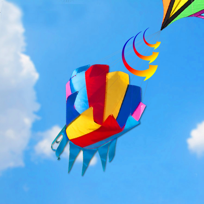Large rainbow kite nylon winds - Kite Easy Fly Kids 评论和价格