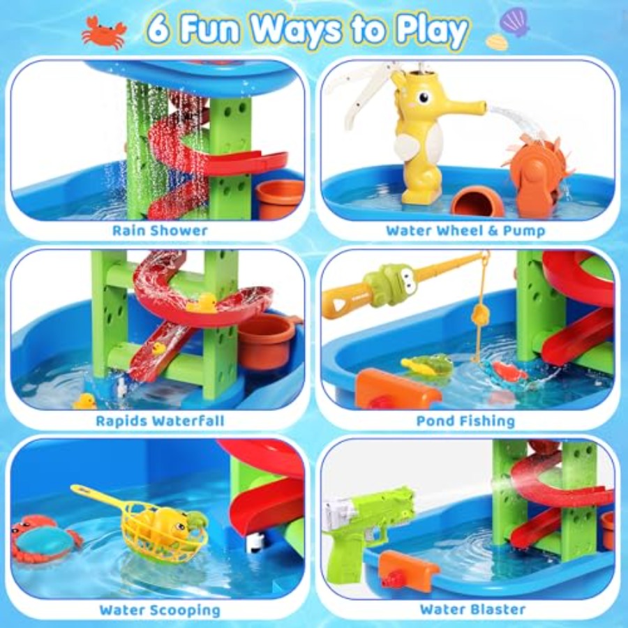 Outdoor water table for kids 3 - Kids Outdoor Sensory Table 评论和价格