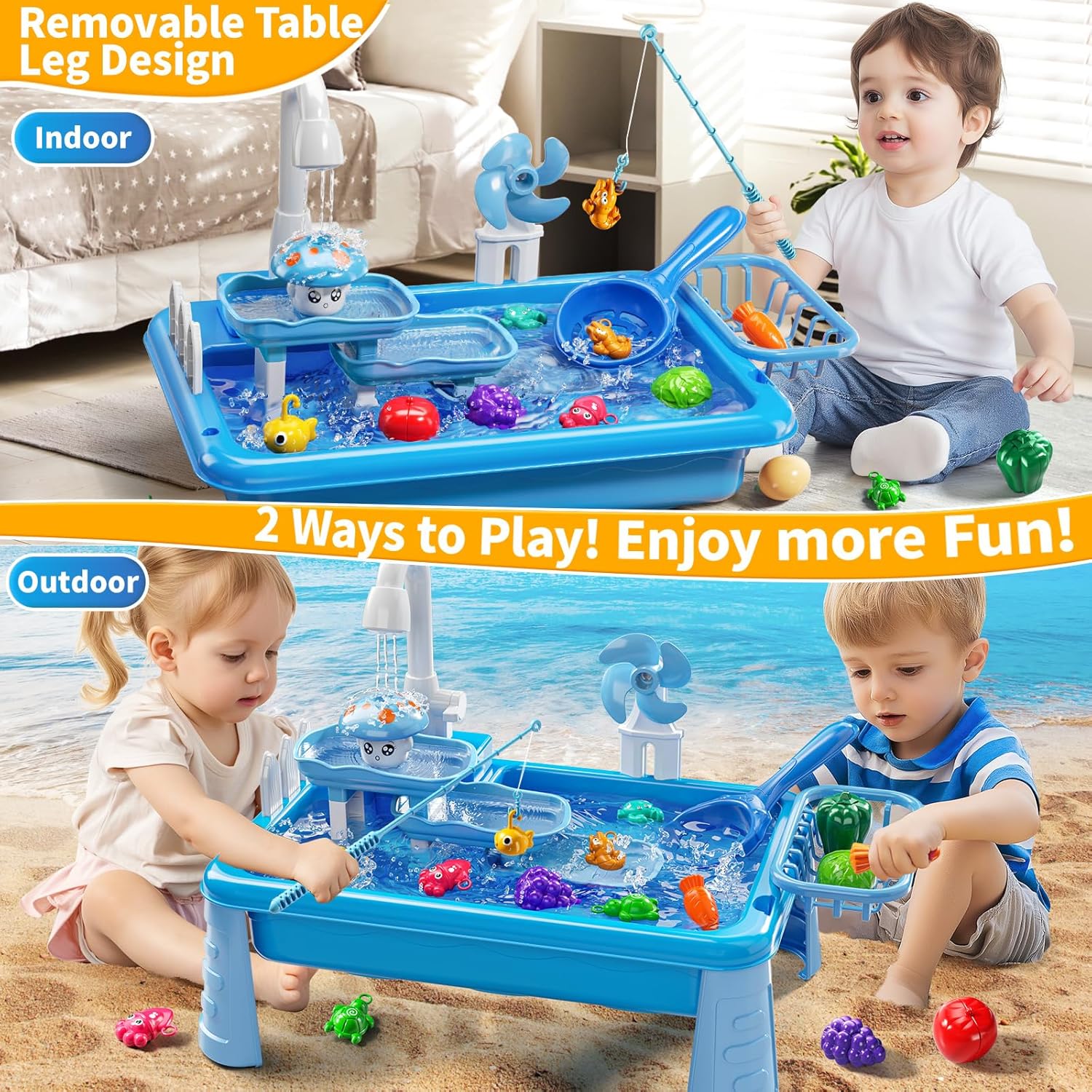 Water Table Play Sink Toy for  - Kids Outdoor Play Table 评论和价格