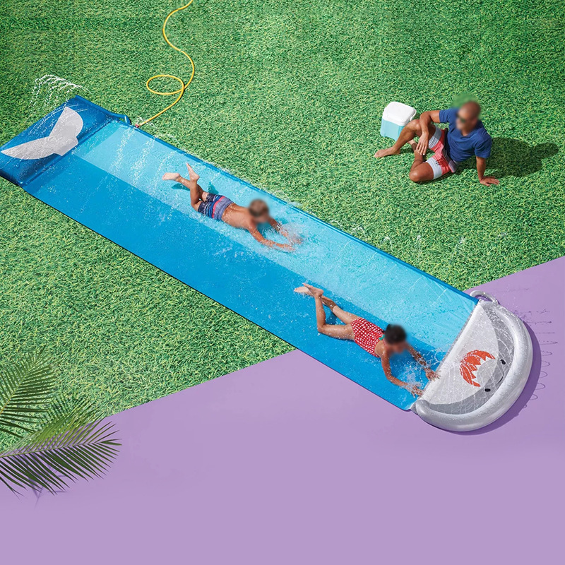 Interactive Shark Water Slide  - Kids Outdoor Mat 评论和价格