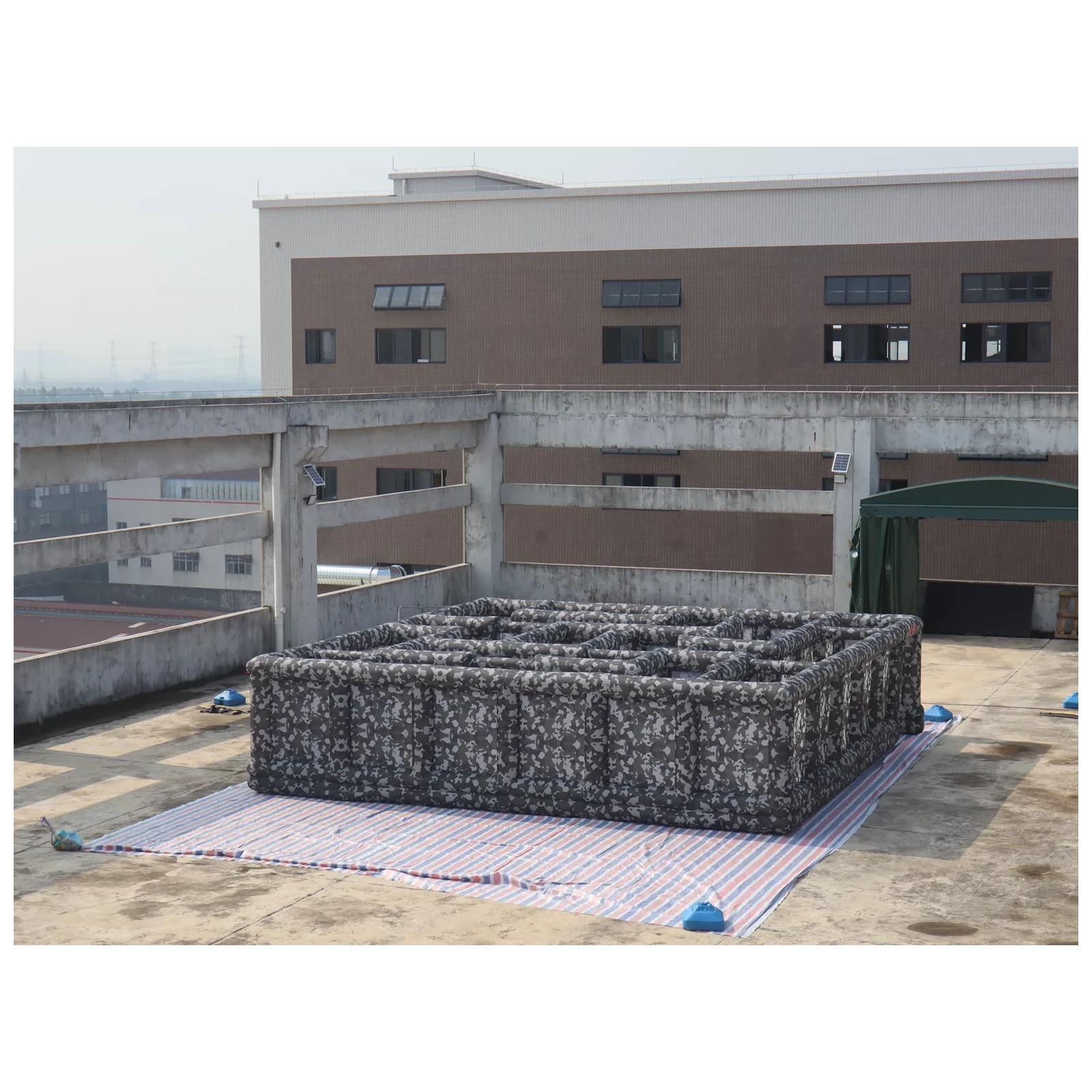 Large Gray Camouflage Open Inf - Kids Outdoor Venues 评论和价格