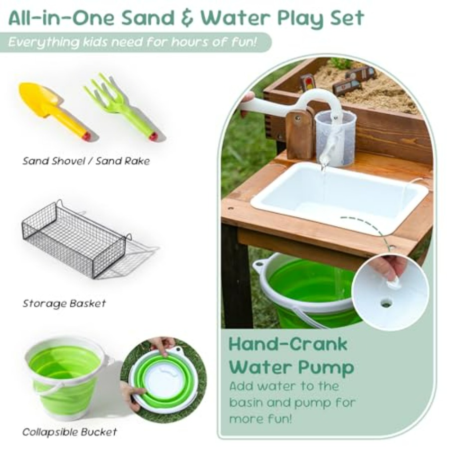 Outdoor wooden sand table for  - Kids Outdoor Sensory Table 评论和价格