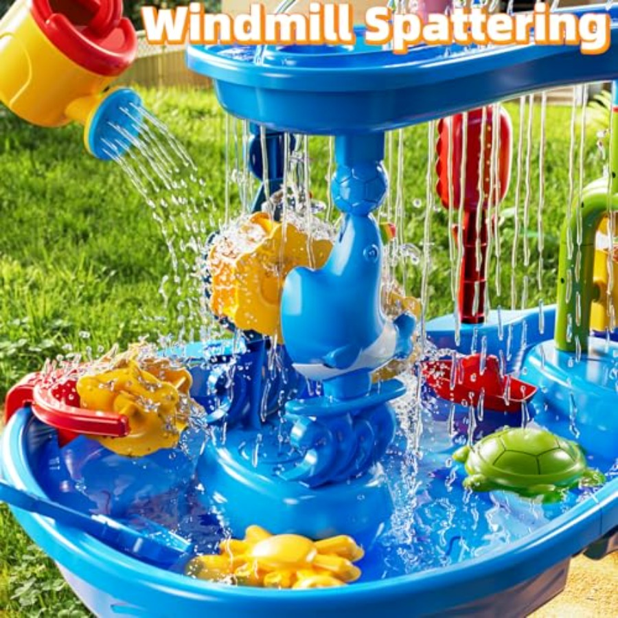 Outdoor 3-tier sensory play ta - Kids Outdoor Sensory Table 评论和价格