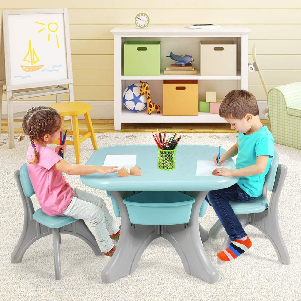 Kids Table and Chairs, 3 PCS A - Kids Outdoor Chair And Table 评论和价格