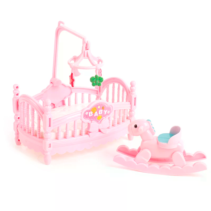Miniature Crib Wooden Horse Se - Kids Outdoor Chair And Table 评论和价格