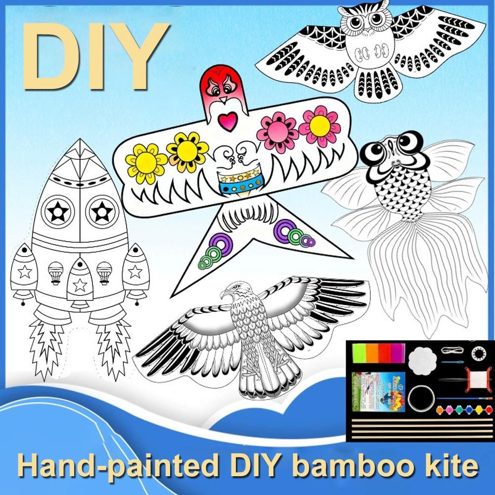 Creative DIY Kite Material Pac - Kite Easy Fly Kids 评论和价格