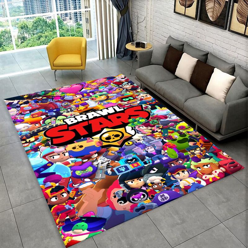 Cartoon B-Brawl Game Non-Slip  - Kids Outdoor Mat 评论和价格