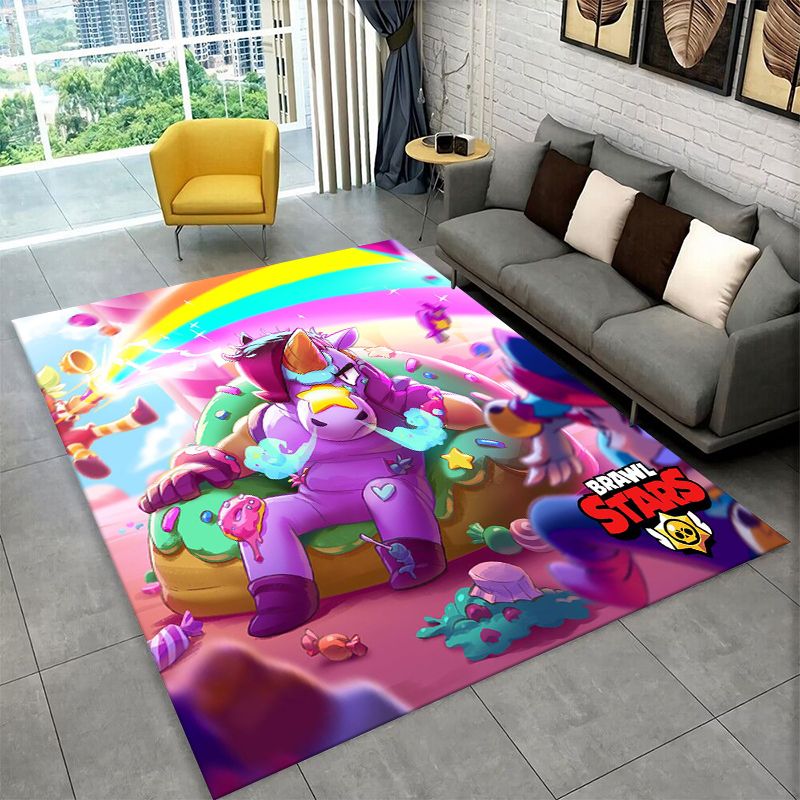 Cartoon B-Brawl Game Non-Slip  - Kids Outdoor Mat 评论和价格