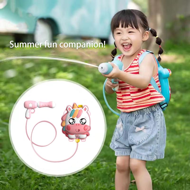 Summer Backpack Water Gun Cart - Kids Outdoor Activity Toys 评论和价格