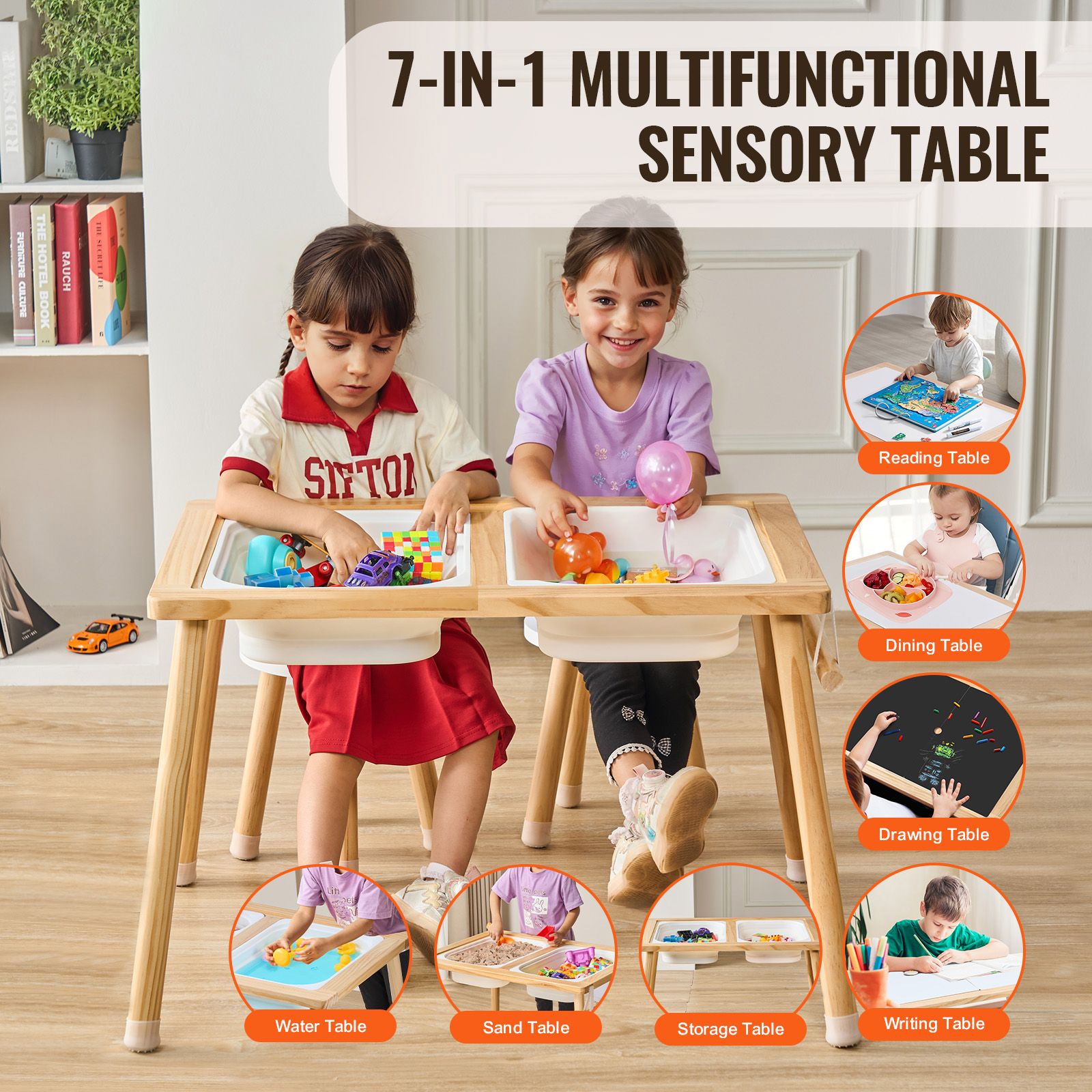 Sensory Table and Chairs Set,  - Kids Outdoor Sensory Table 评论和价格