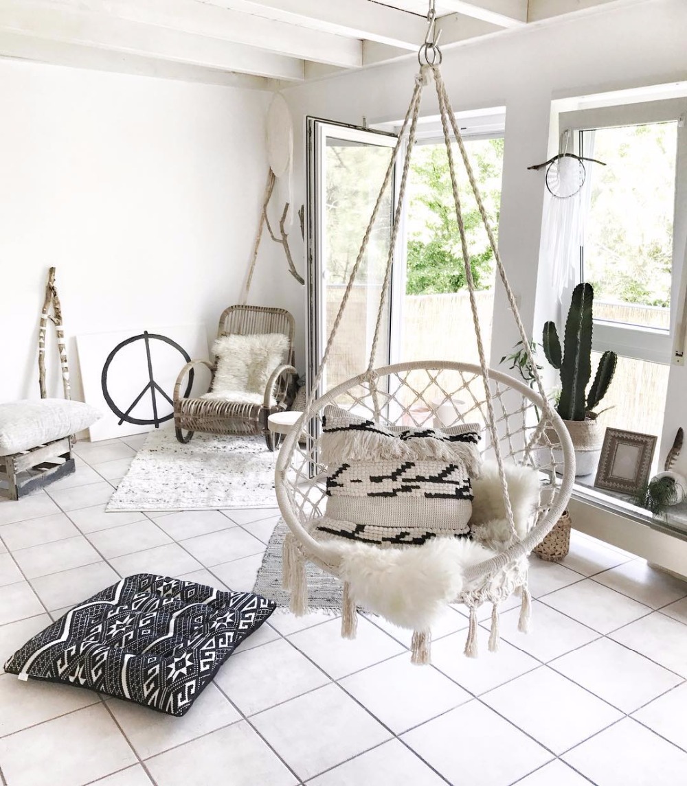 2025 Nordic Garden Handmade Kn - Kids Outdoor Hammock Swing 评论和价格