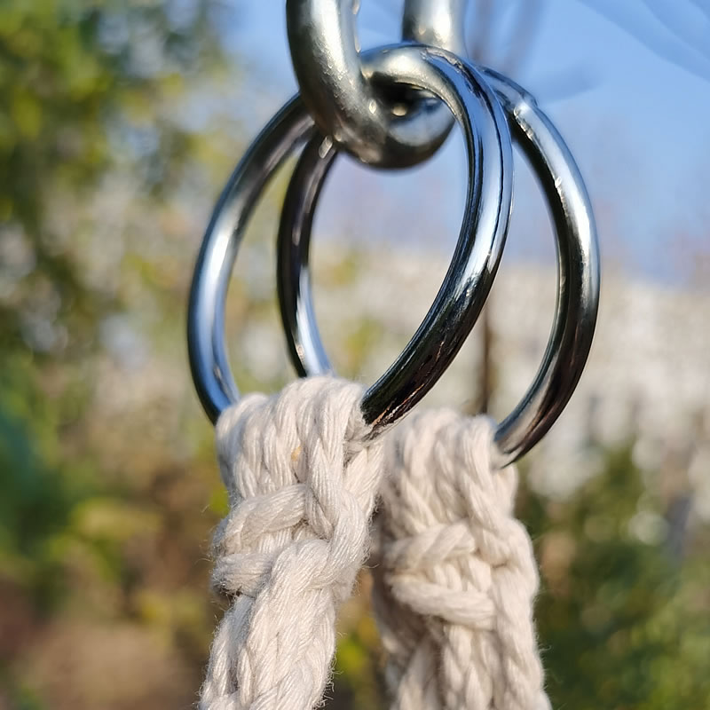 2025 Nordic Garden Handmade Kn - Kids Outdoor Hammock Swing 评论和价格