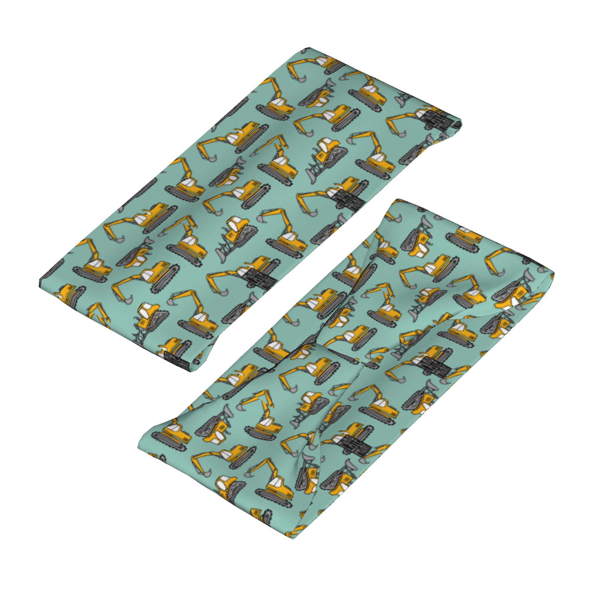 Cartoon Excavator Print Headba - Kids Outdoor Yoga 评论和价格