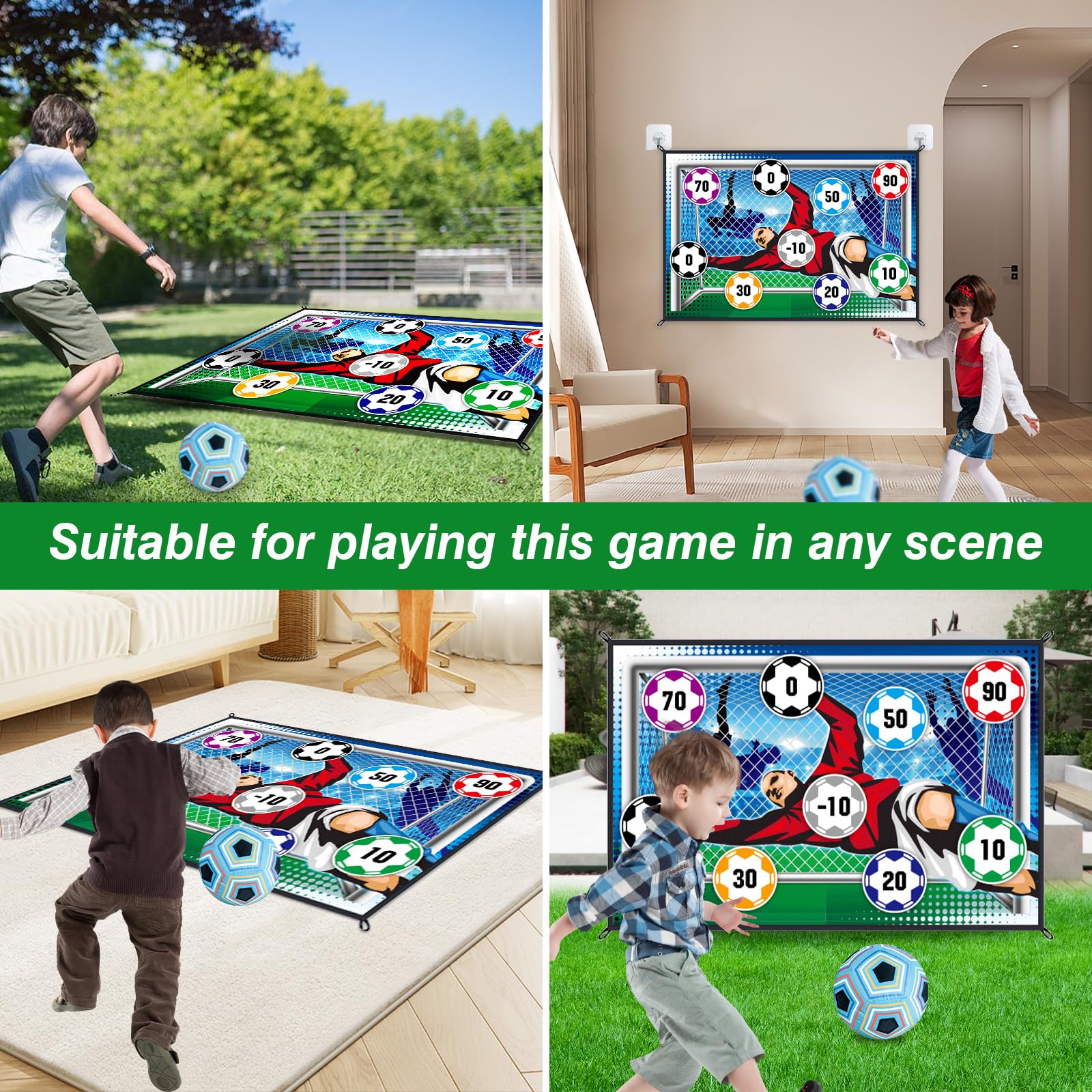 150CM Soccer Game Mat Set Outd - Kids Outdoor Mat 评论和价格