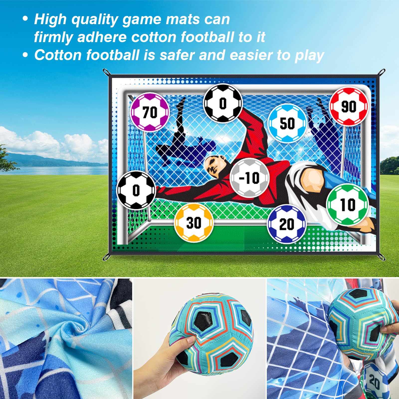150CM Soccer Game Mat Set Outd - Kids Outdoor Mat 评论和价格
